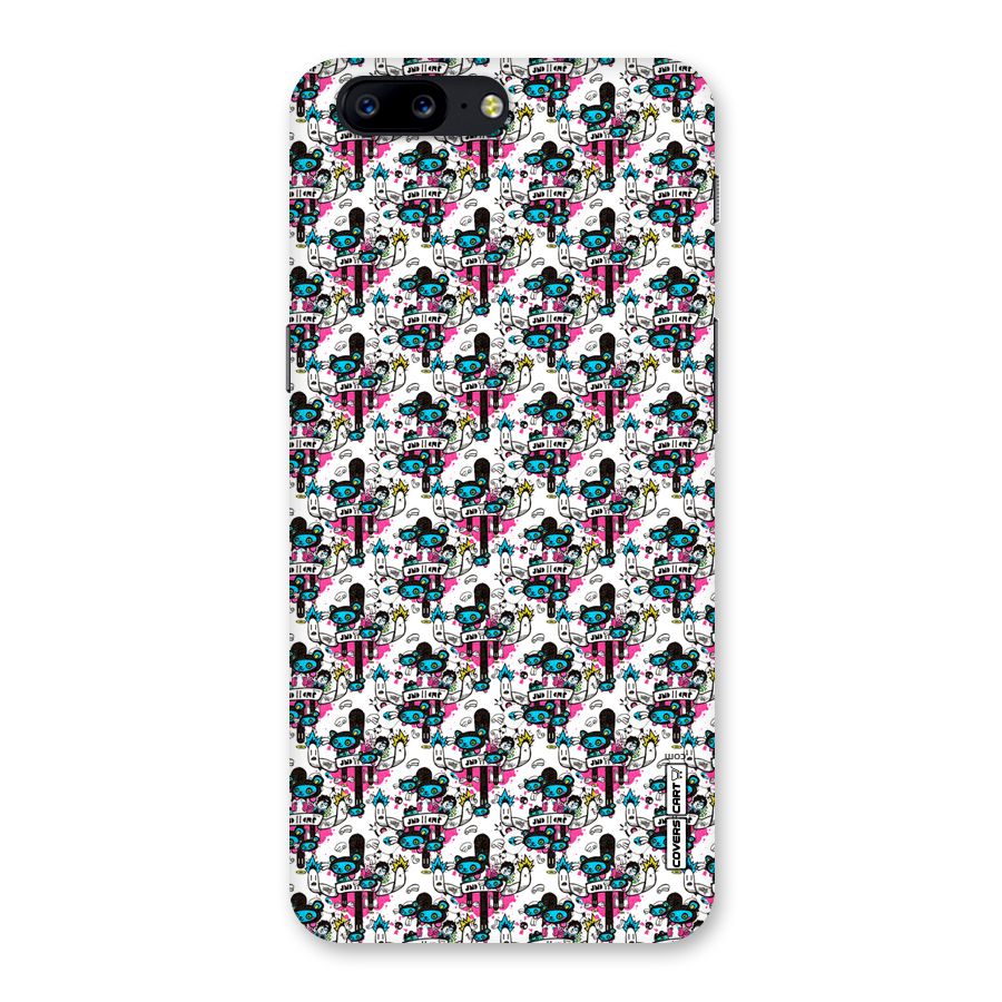 Blue Pink Pattern Back Case for OnePlus 5