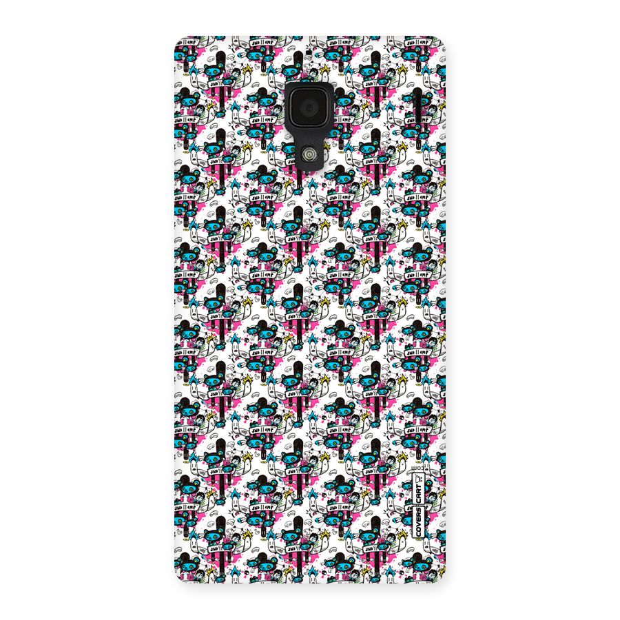 Blue Pink Pattern Back Case for Redmi 1S