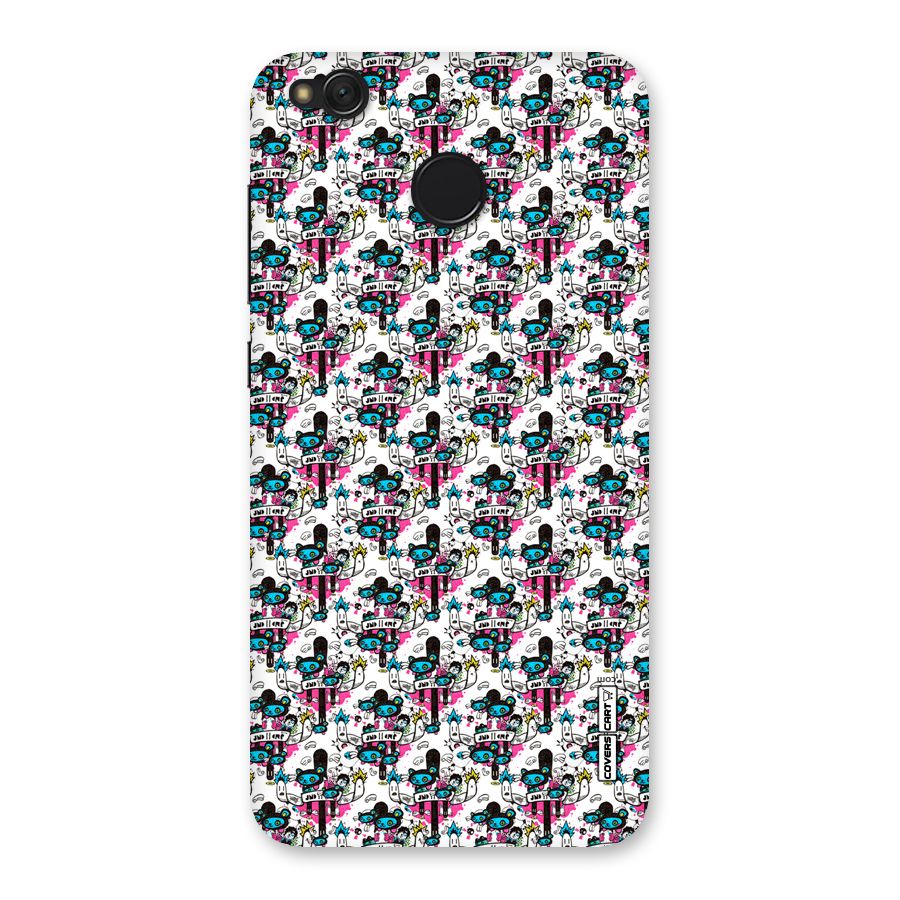 Blue Pink Pattern Back Case for Redmi 4