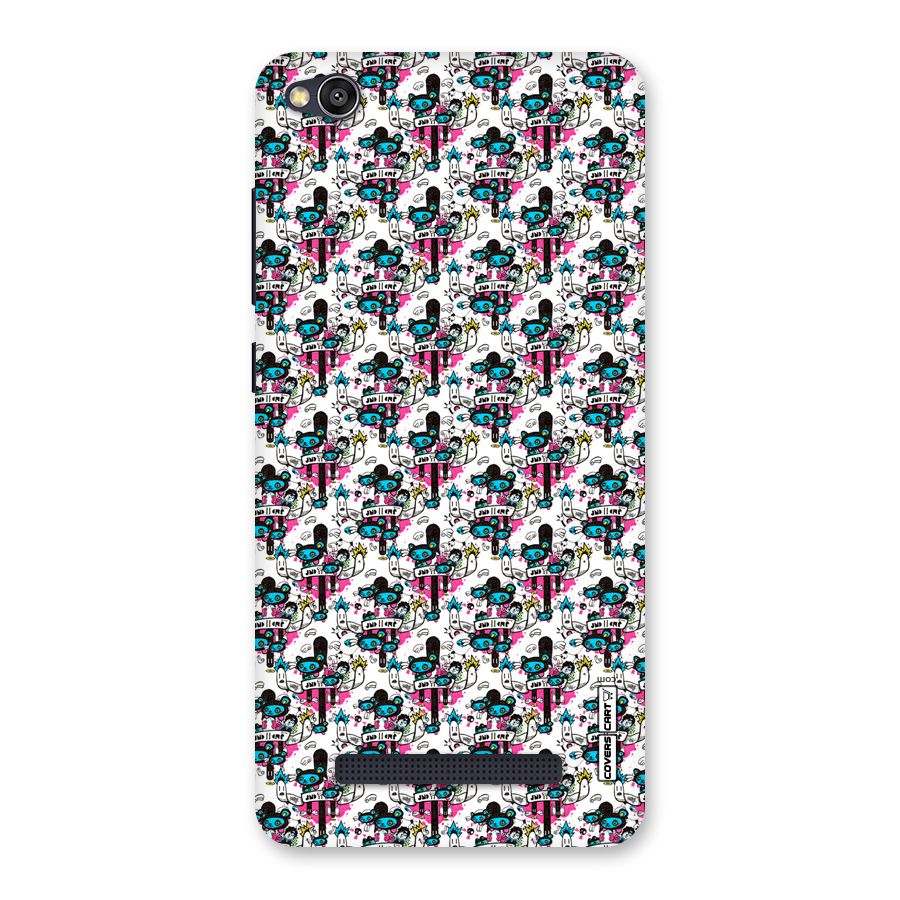 Blue Pink Pattern Back Case for Redmi 4A