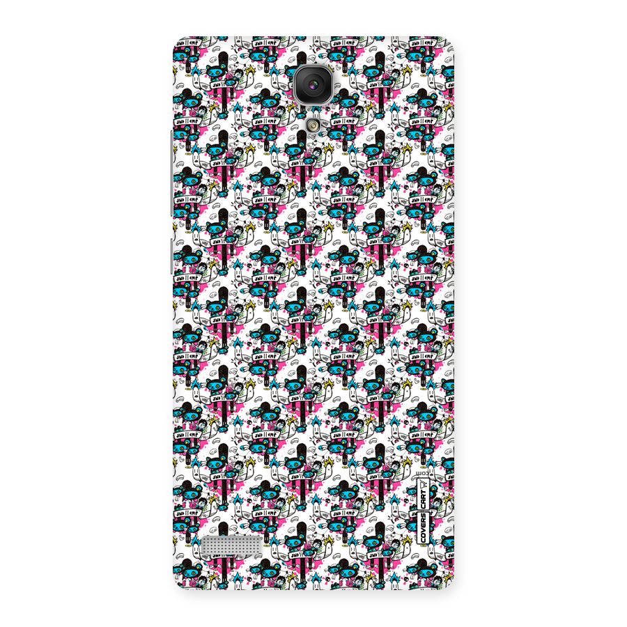 Blue Pink Pattern Back Case for Redmi Note