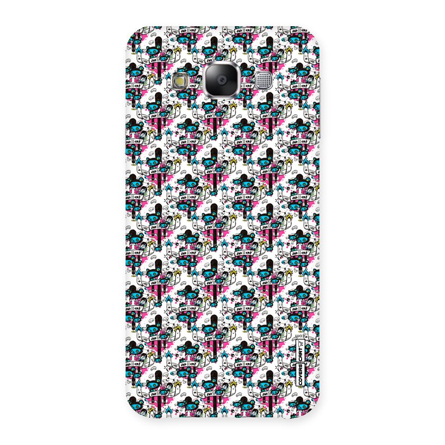 Blue Pink Pattern Back Case for Samsung Galaxy E5