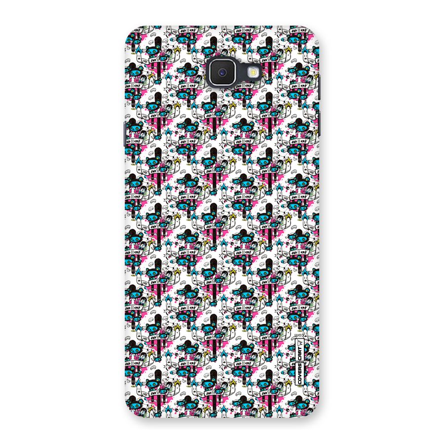 Blue Pink Pattern Back Case for Samsung Galaxy J7 Prime