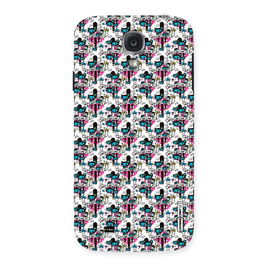 Blue Pink Pattern Back Case for Samsung Galaxy S4