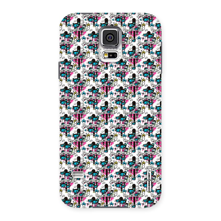 Blue Pink Pattern Back Case for Samsung Galaxy S5