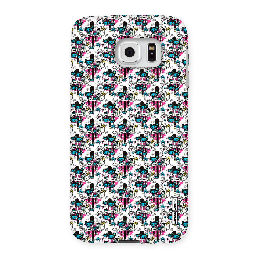 Blue Pink Pattern Back Case for Samsung Galaxy S6