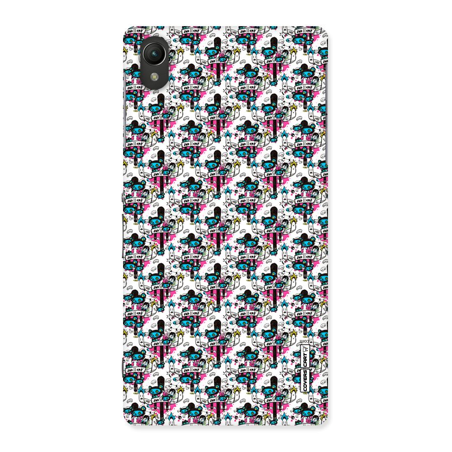 Blue Pink Pattern Back Case for Sony Xperia Z2