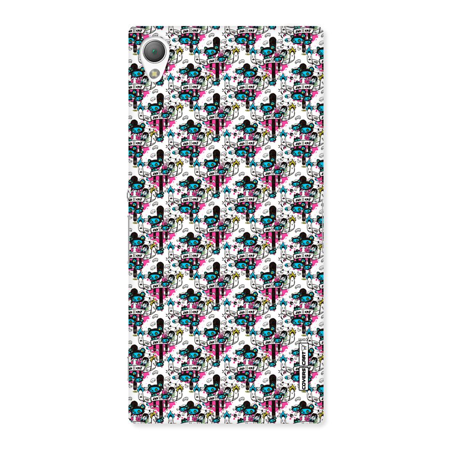 Blue Pink Pattern Back Case for Sony Xperia Z3