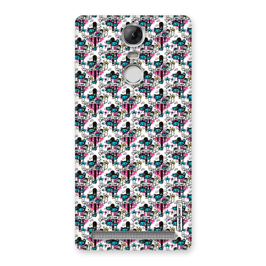 Blue Pink Pattern Back Case for Vibe K5 Note