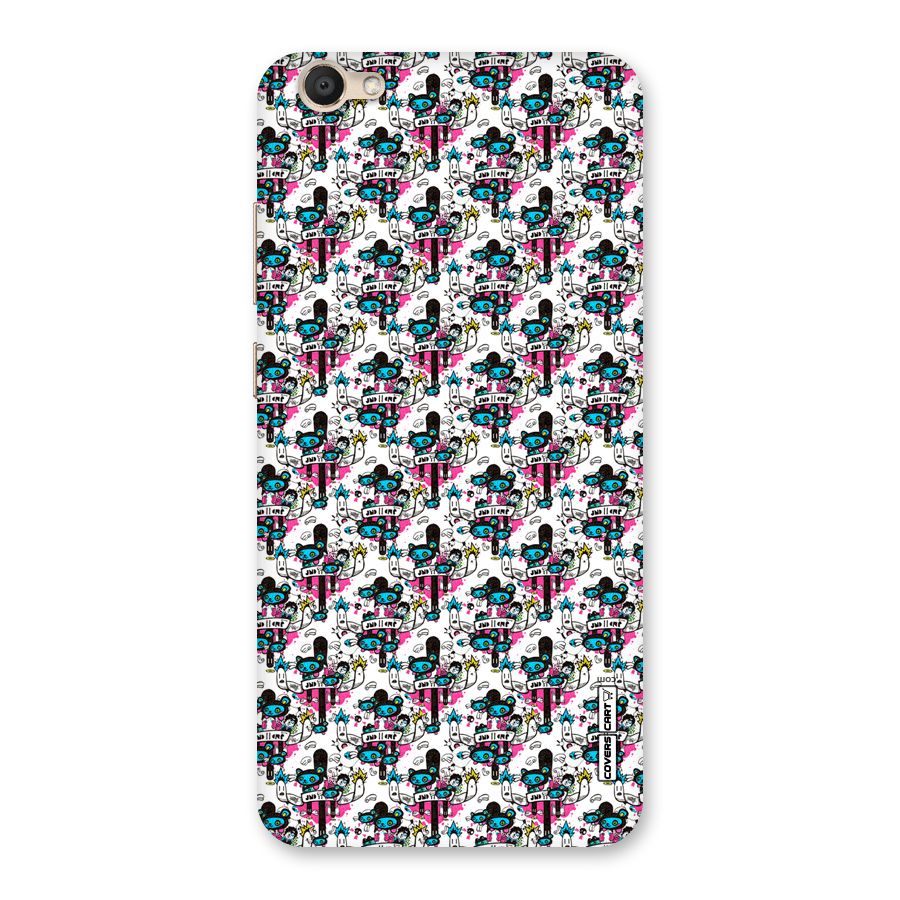 Blue Pink Pattern Back Case for Vivo V5
