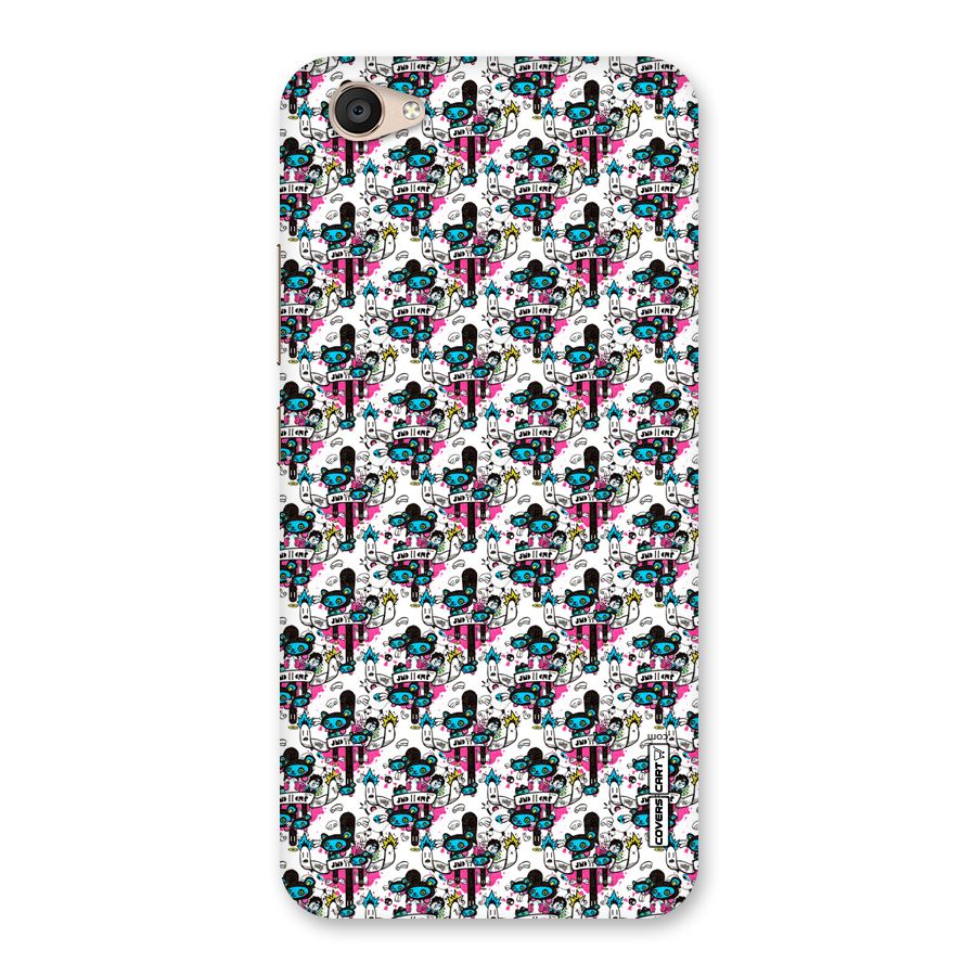 Blue Pink Pattern Back Case for Vivo V5 Plus