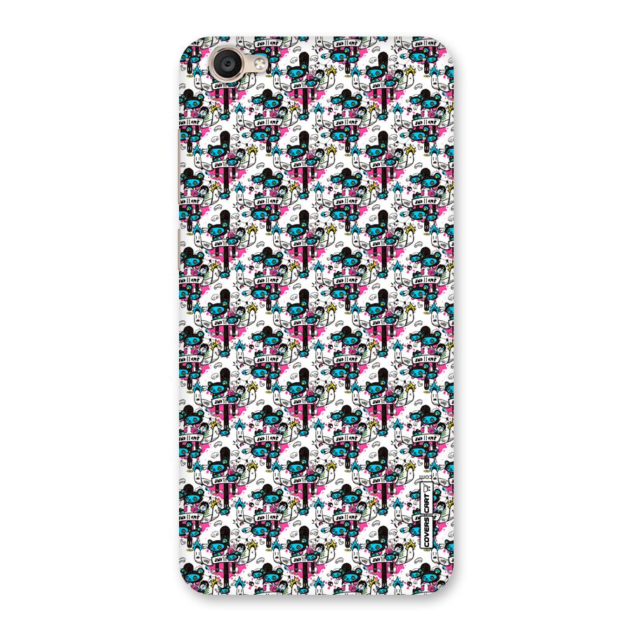 Blue Pink Pattern Back Case for Vivo Y55L