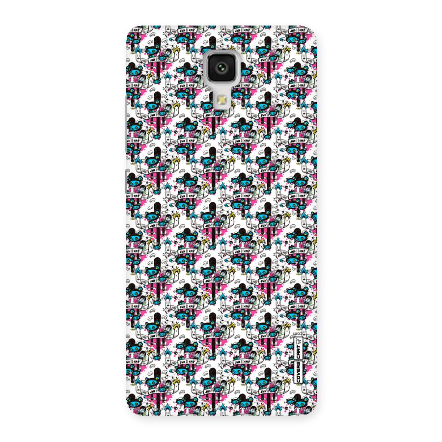 Blue Pink Pattern Back Case for Xiaomi Mi 4