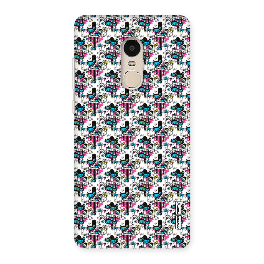 Blue Pink Pattern Back Case for Xiaomi Redmi Note 4
