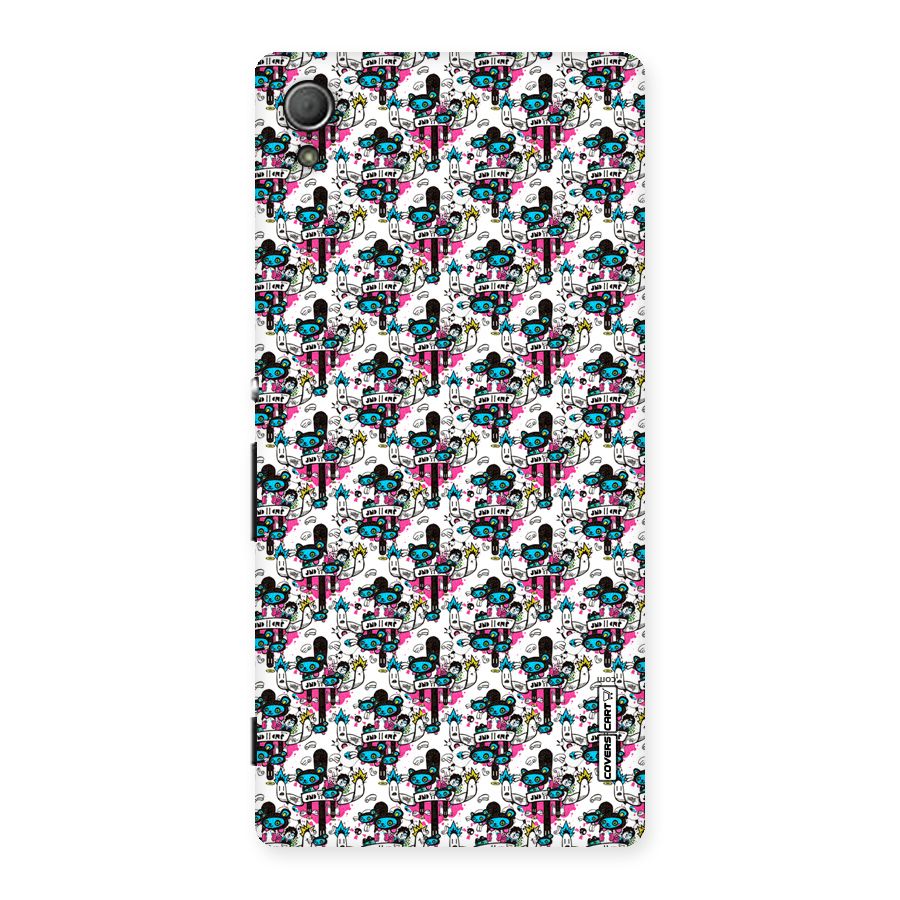 Blue Pink Pattern Back Case for Xperia Z3 Plus