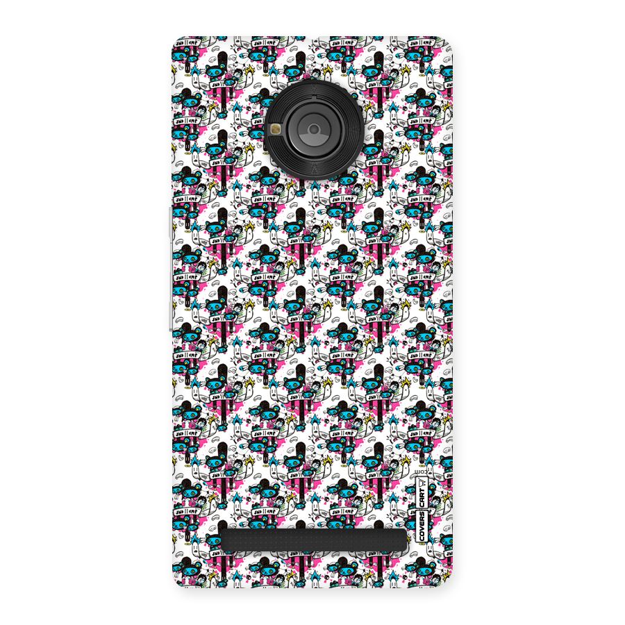 Blue Pink Pattern Back Case for Yu Yunique