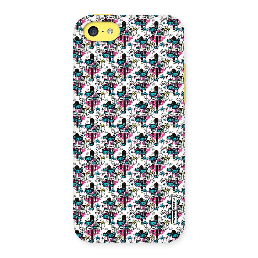 Blue Pink Pattern Back Case for iPhone 5C
