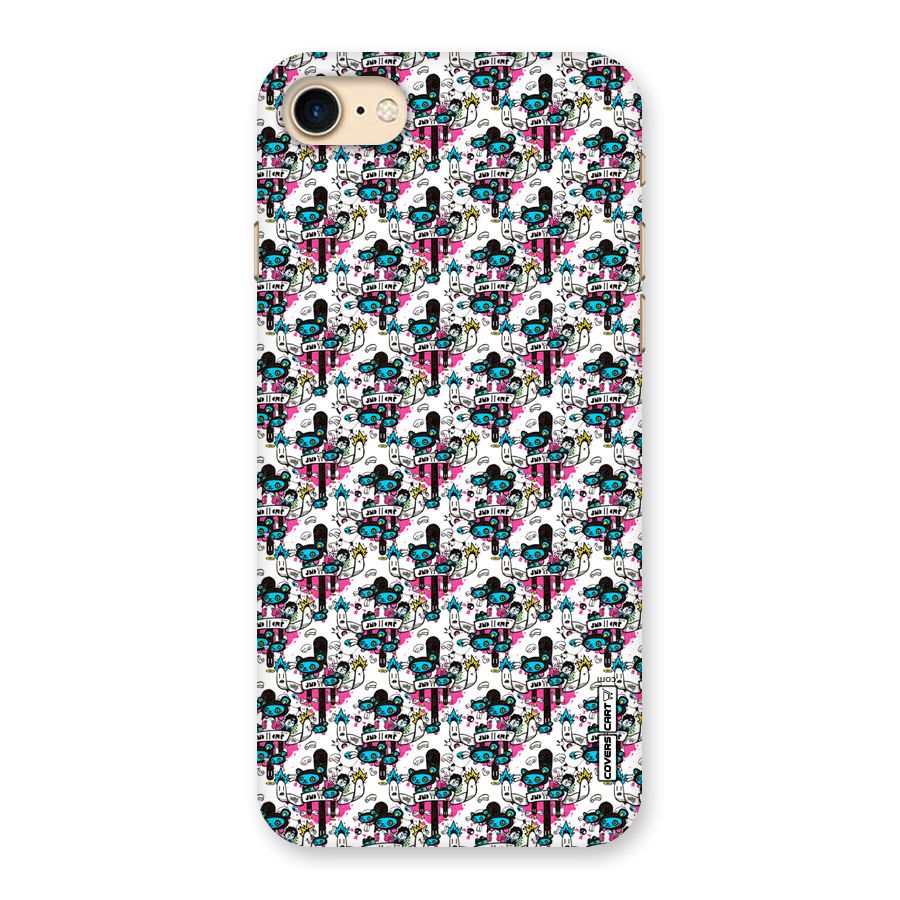 Blue Pink Pattern Back Case for iPhone 7