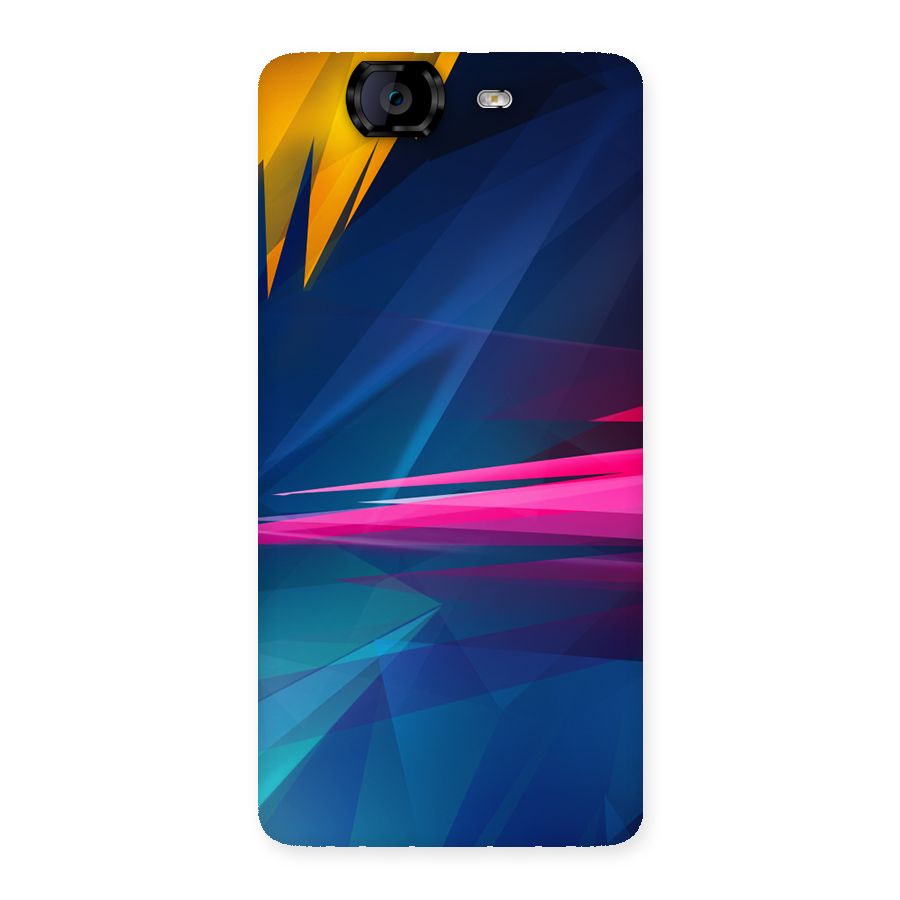 Blue Red Abstract Back Case for Canvas Knight A350