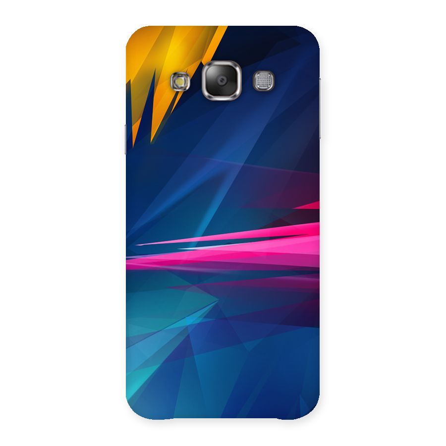 Blue Red Abstract Back Case for Galaxy E7