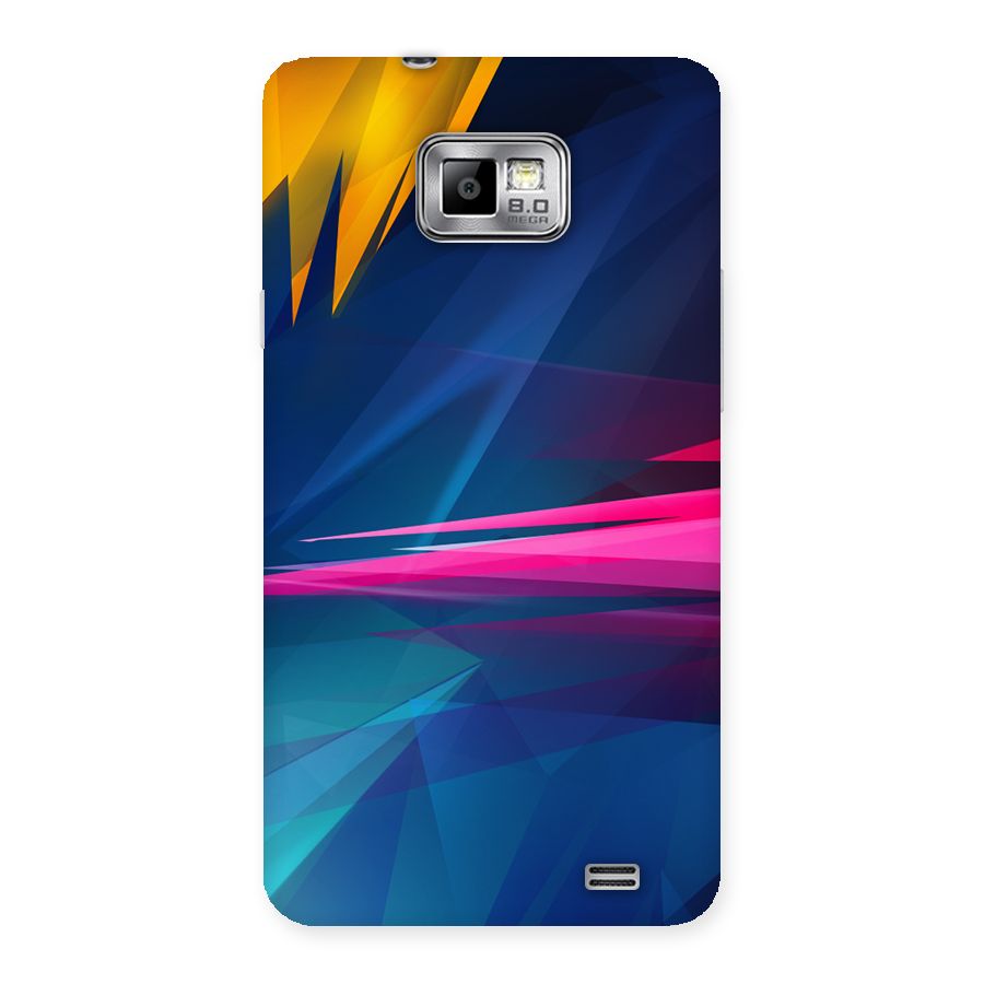 Blue Red Abstract Back Case for Galaxy S2