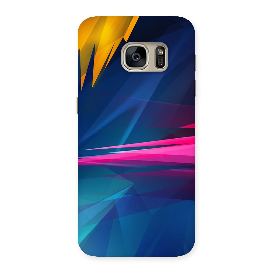 Blue Red Abstract Back Case for Galaxy S7
