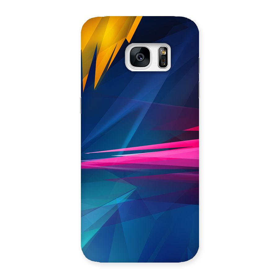 Blue Red Abstract Back Case for Galaxy S7 Edge