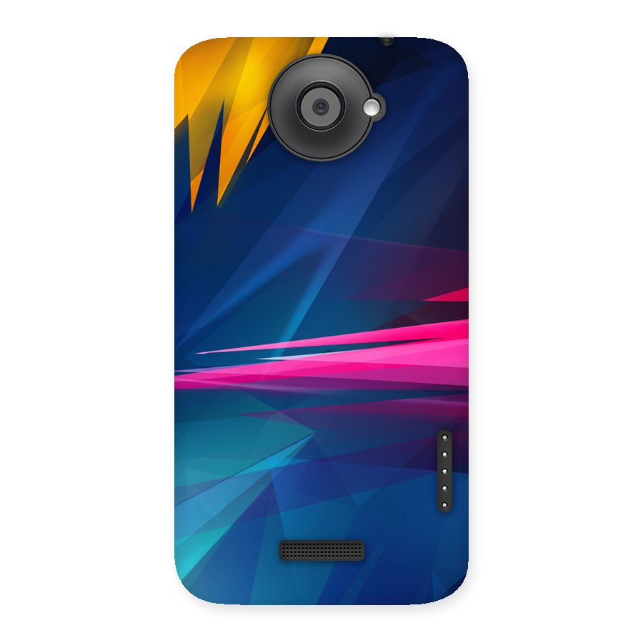 Blue Red Abstract Back Case for HTC One X