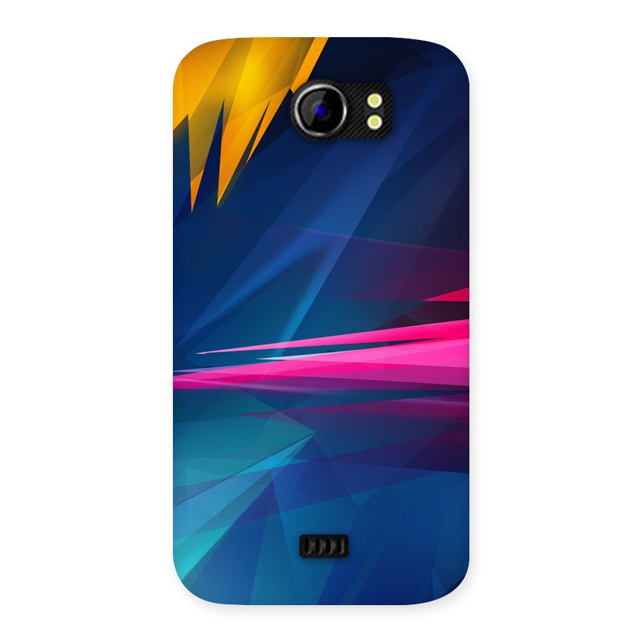 Blue Red Abstract Back Case for Micromax Canvas 2 A110