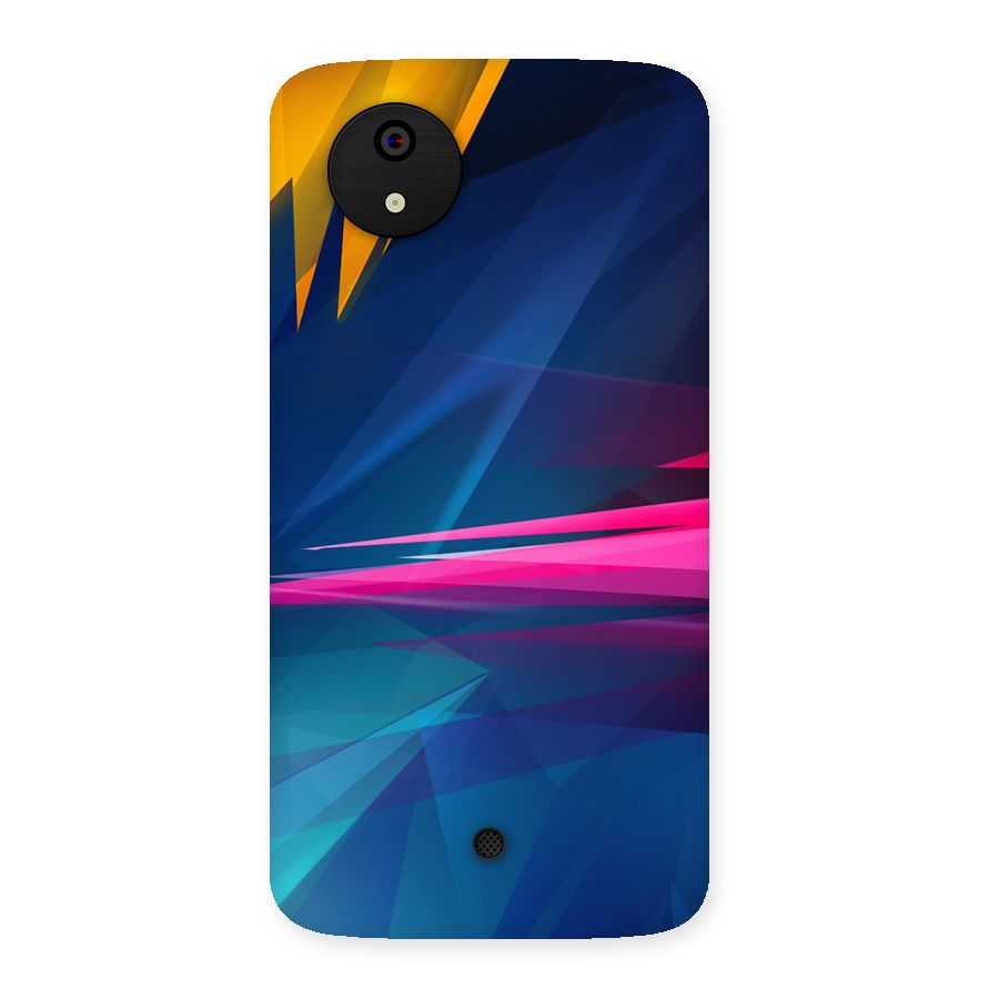 Blue Red Abstract Back Case for Micromax Canvas A1