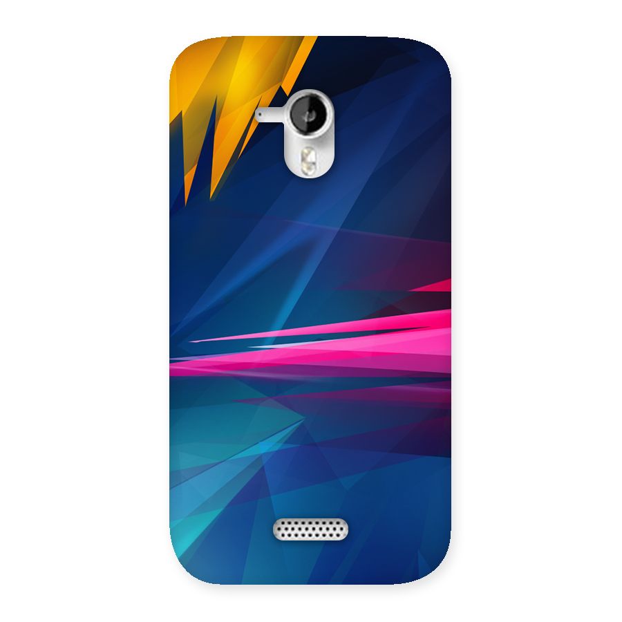Blue Red Abstract Back Case for Micromax Canvas HD A116