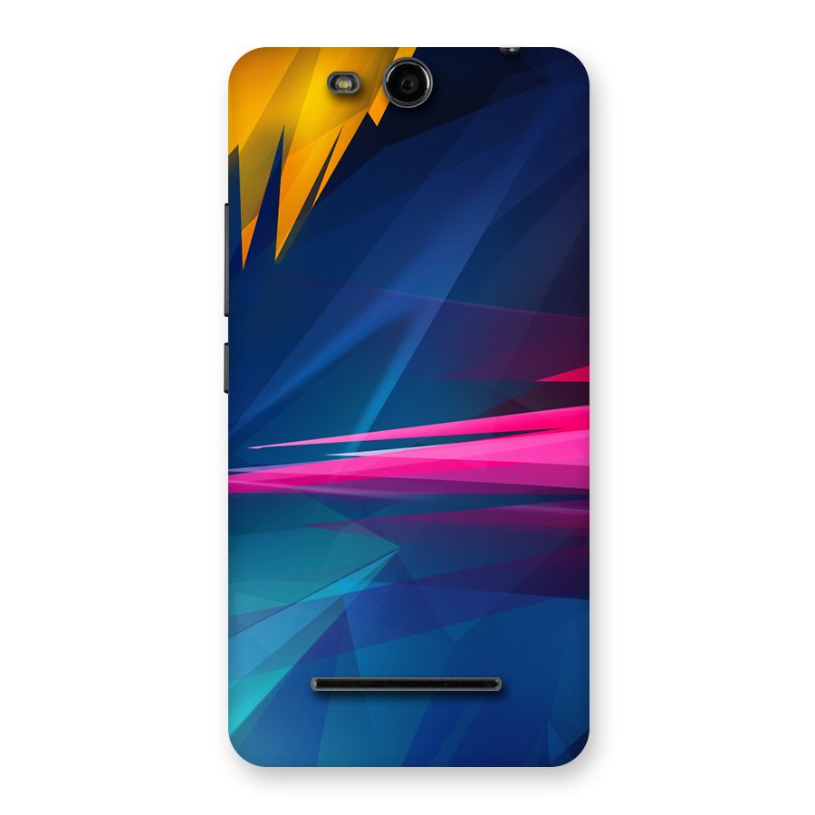 Blue Red Abstract Back Case for Micromax Canvas Juice 3 Q392