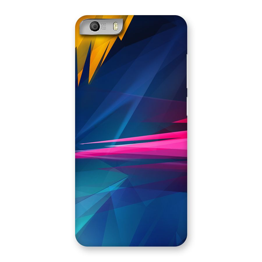 Blue Red Abstract Back Case for Micromax Canvas Knight 2