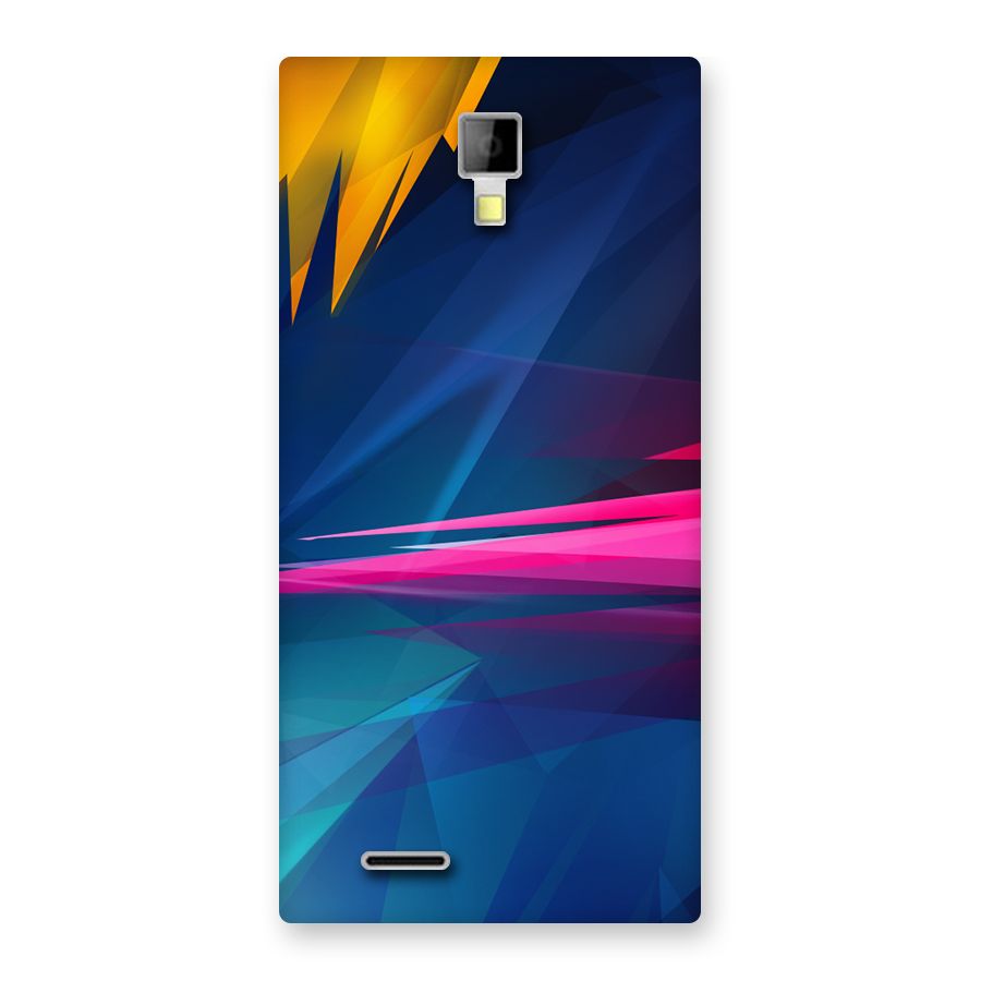 Blue Red Abstract Back Case for Micromax Canvas Xpress A99