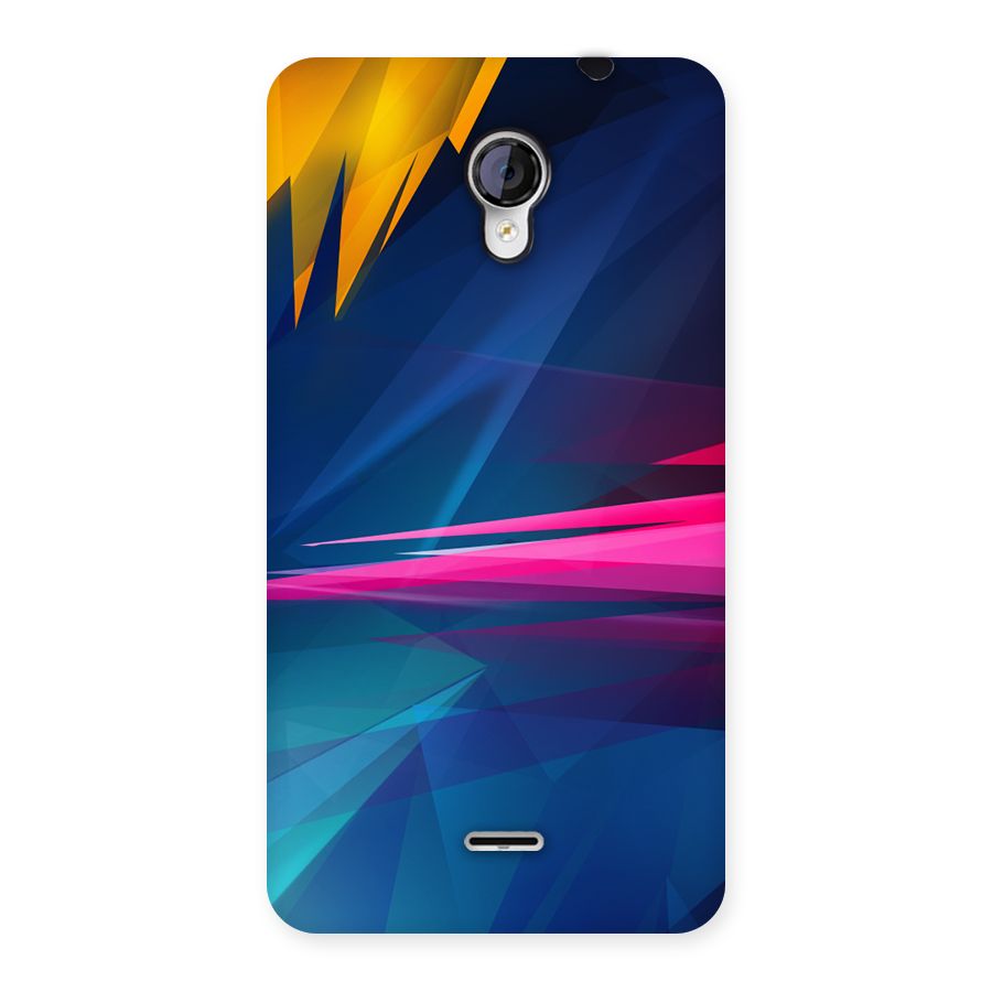 Blue Red Abstract Back Case for Micromax Unite 2 A106