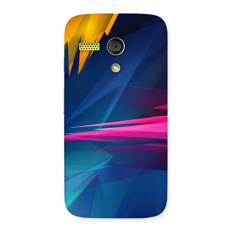 Blue Red Abstract Back Case for Moto G