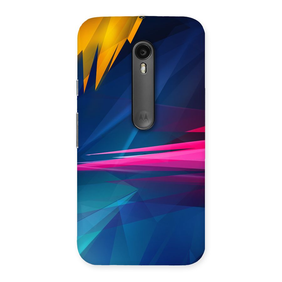 Blue Red Abstract Back Case for Moto G3