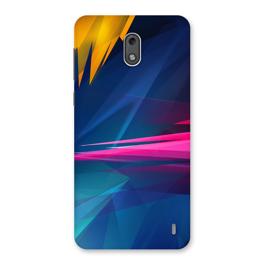 Blue Red Abstract Back Case for Nokia 2