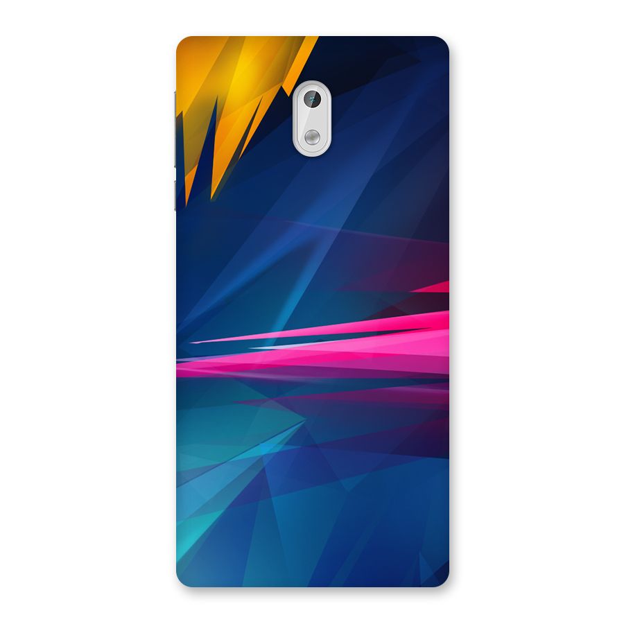 Blue Red Abstract Back Case for Nokia 3
