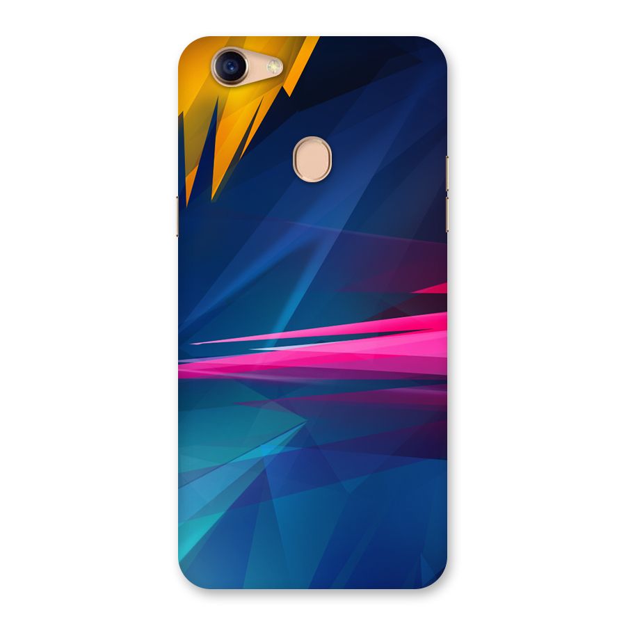Blue Red Abstract Back Case for Oppo F5