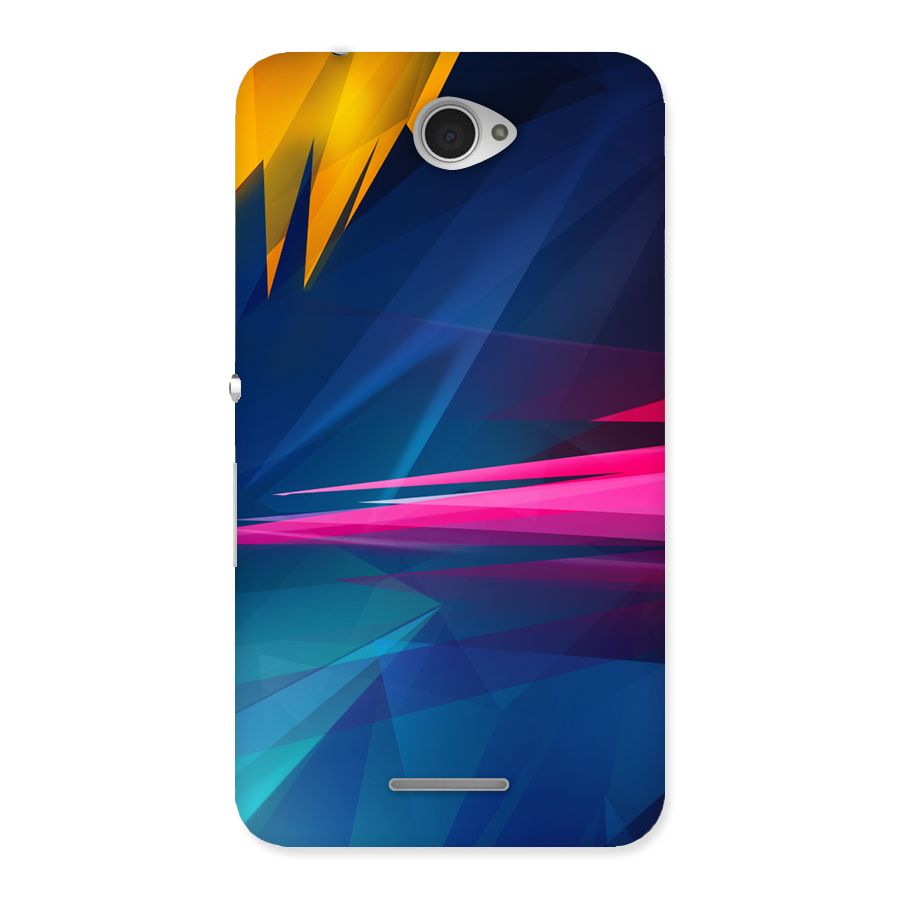 Blue Red Abstract Back Case for Sony Xperia E4