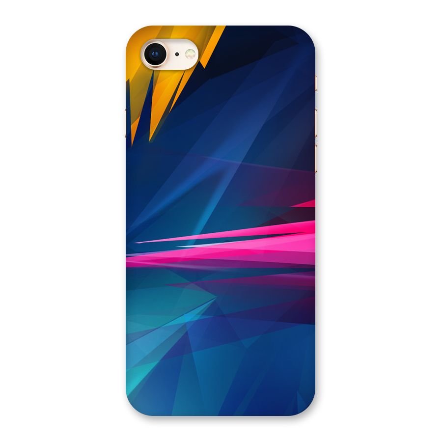 Blue Red Abstract Back Case for iPhone 8