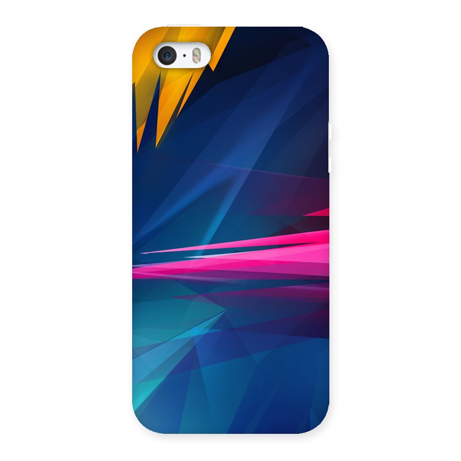 Blue Red Abstract Back Case for iPhone SE