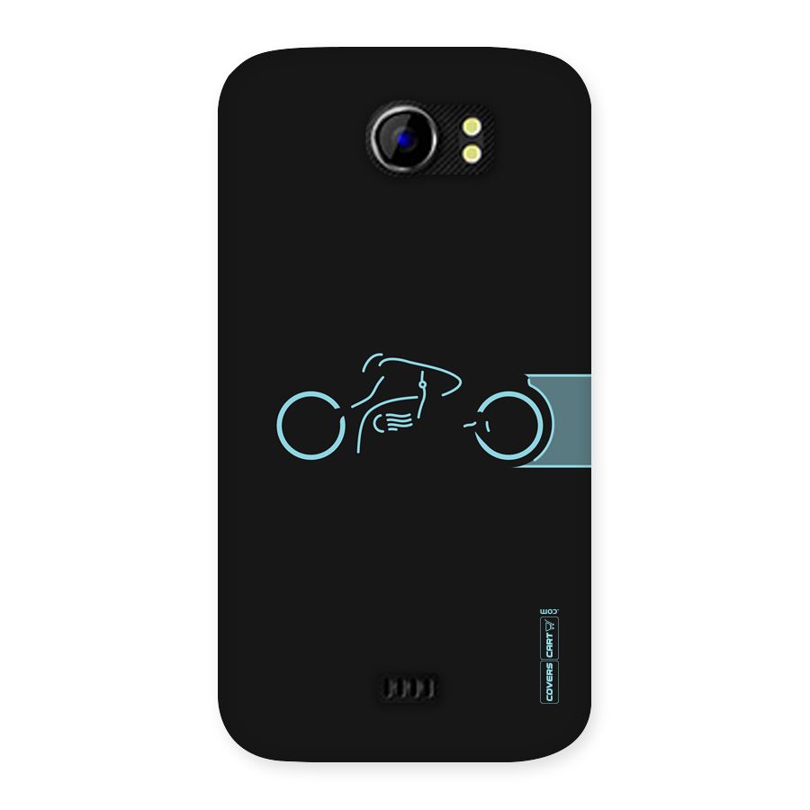 Blue Ride Back Case for Micromax Canvas 2 A110