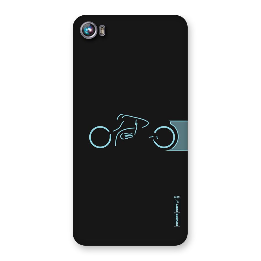 Blue Ride Back Case for Micromax Canvas Fire 4 A107