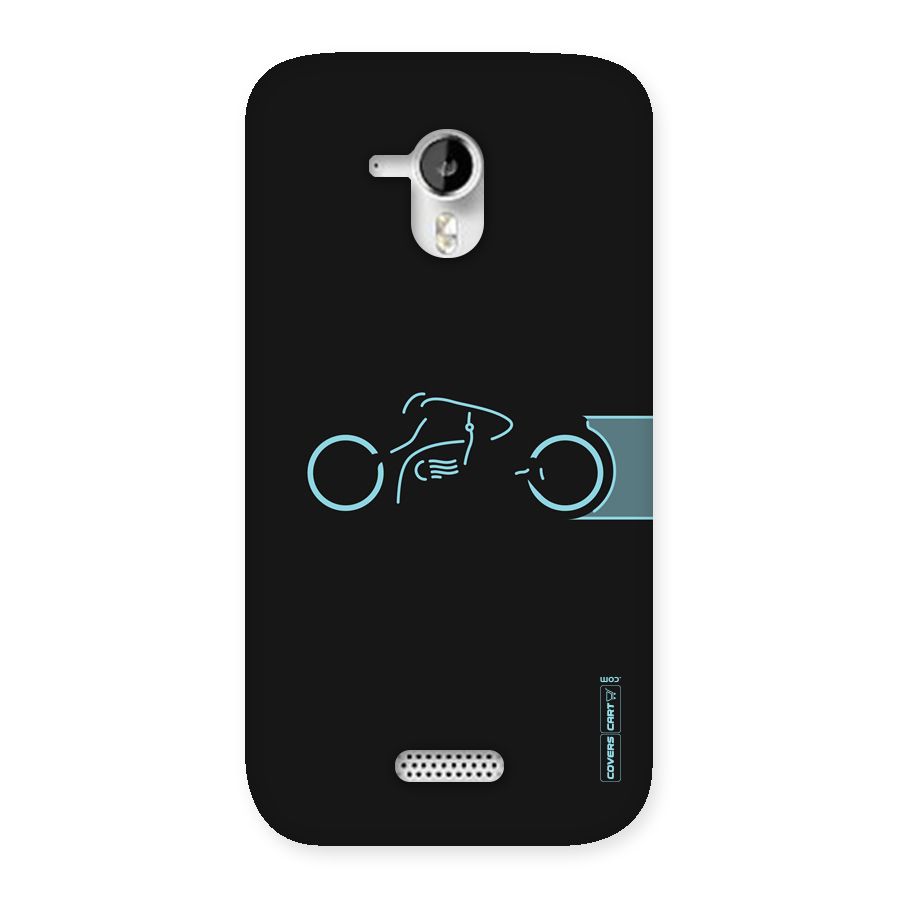 Blue Ride Back Case for Micromax Canvas HD A116