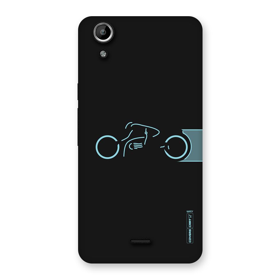 Blue Ride Back Case for Micromax Canvas Selfie Lens Q345