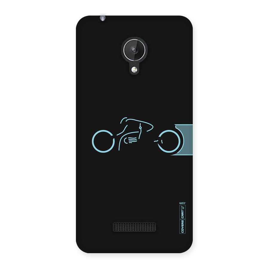 Blue Ride Back Case for Micromax Canvas Spark Q380