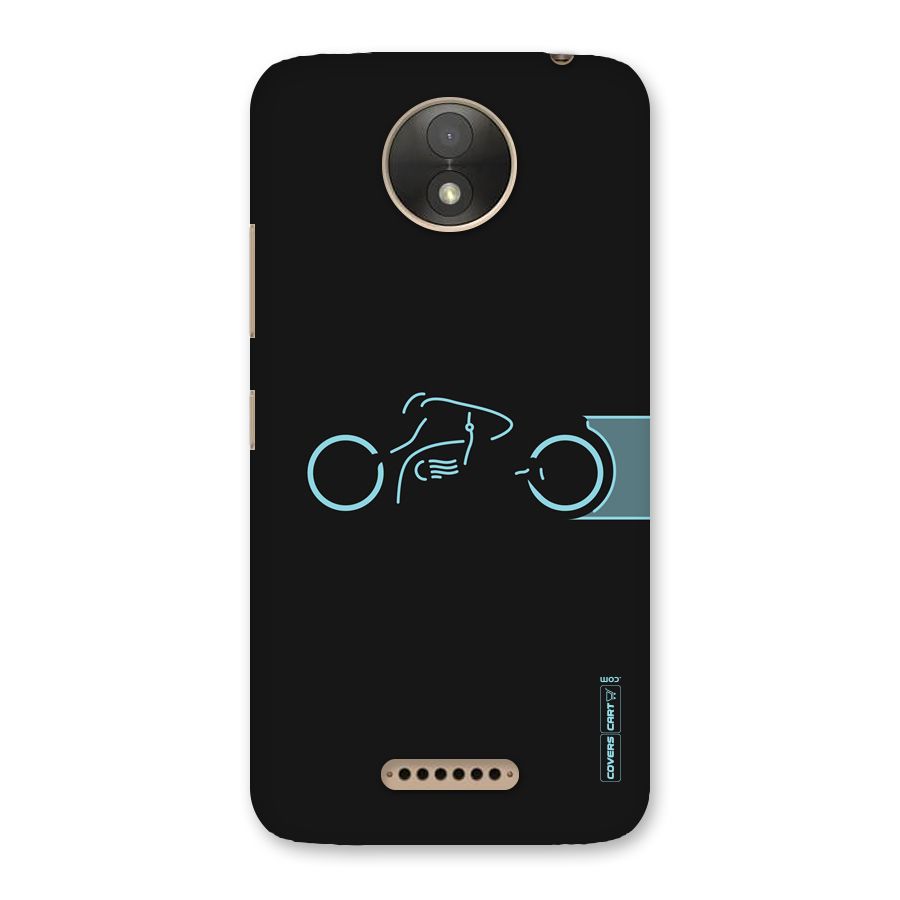 Blue Ride Back Case for Moto C Plus