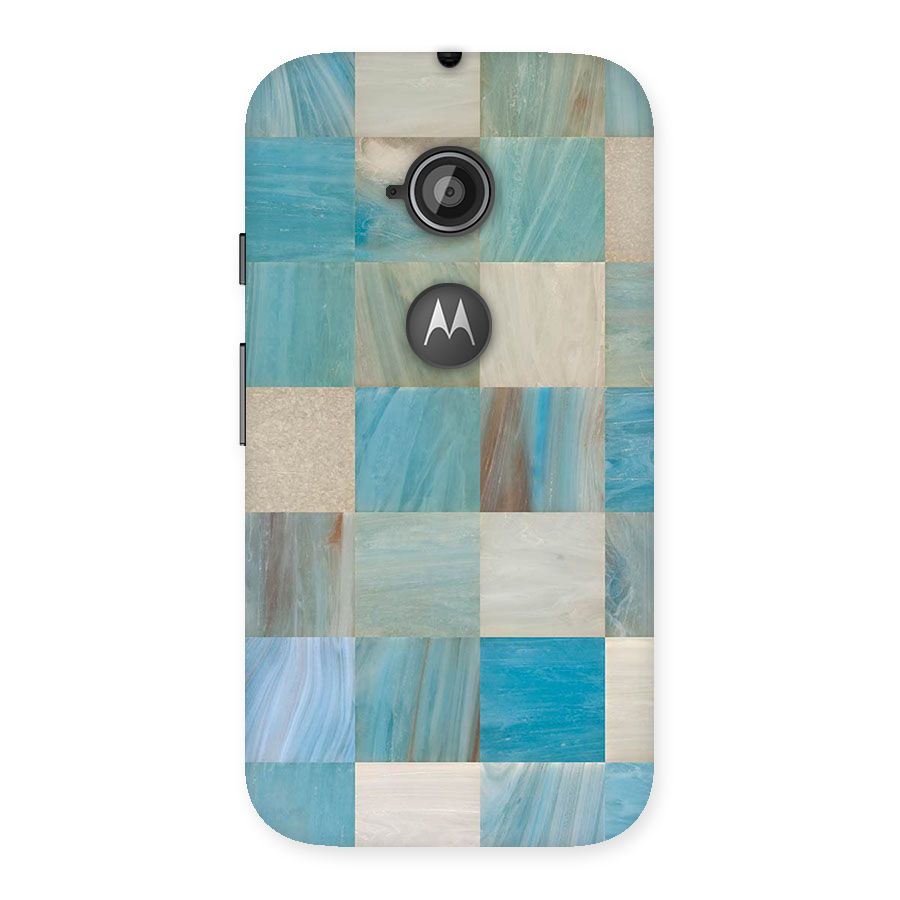 Blue Tiles Back Case for Moto E 2nd Gen